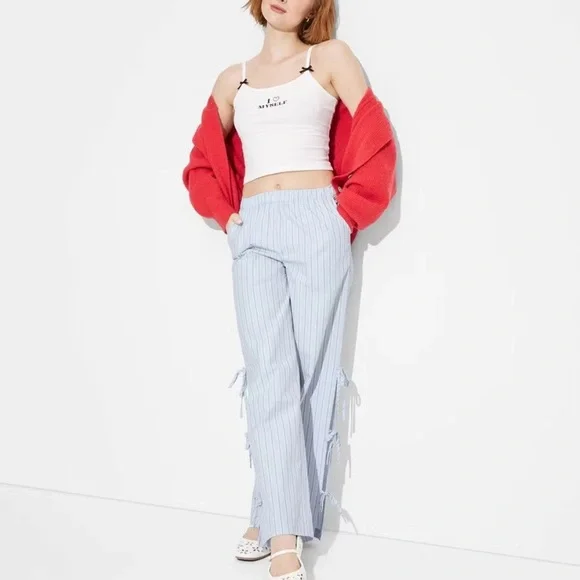 Wild Fable High-Rise Side-Tie Relaxed Boxer Pants - Picture 3 of 5